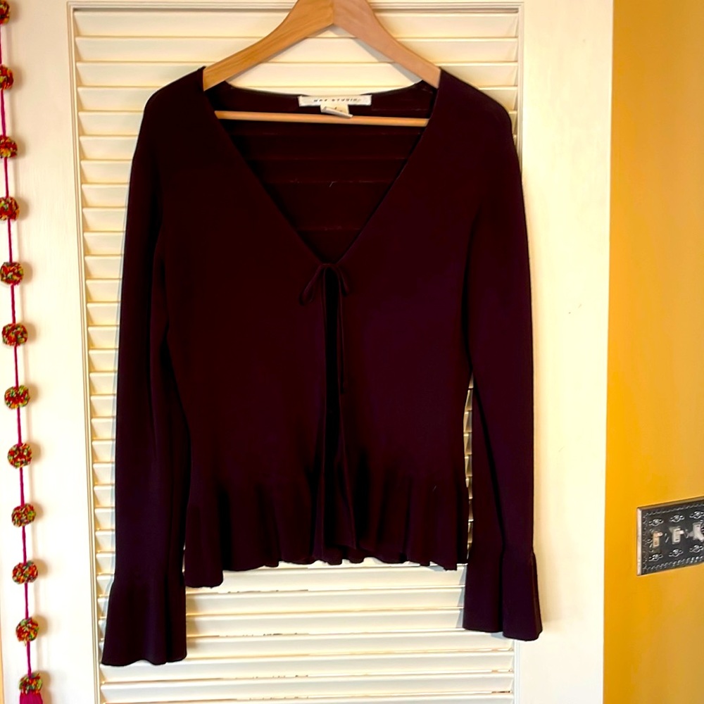 Dark brown max studio cardigan size S